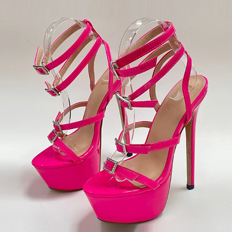 4 Buckles Platform Heels - Image 4