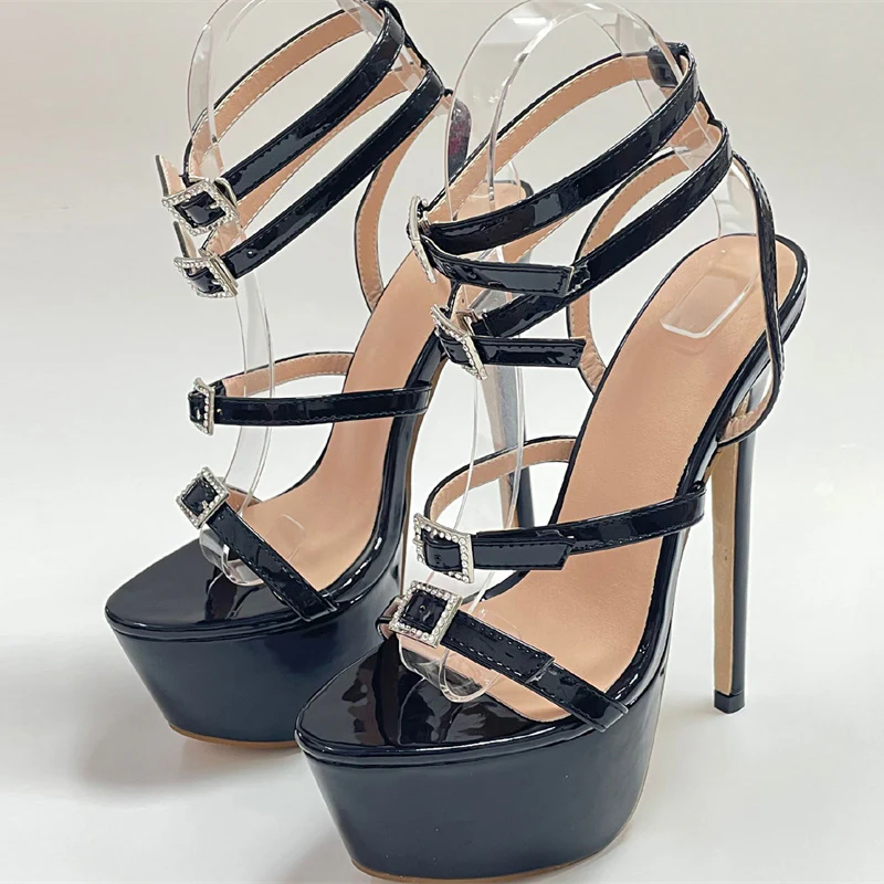4 Buckles Platform Heels - Image 5