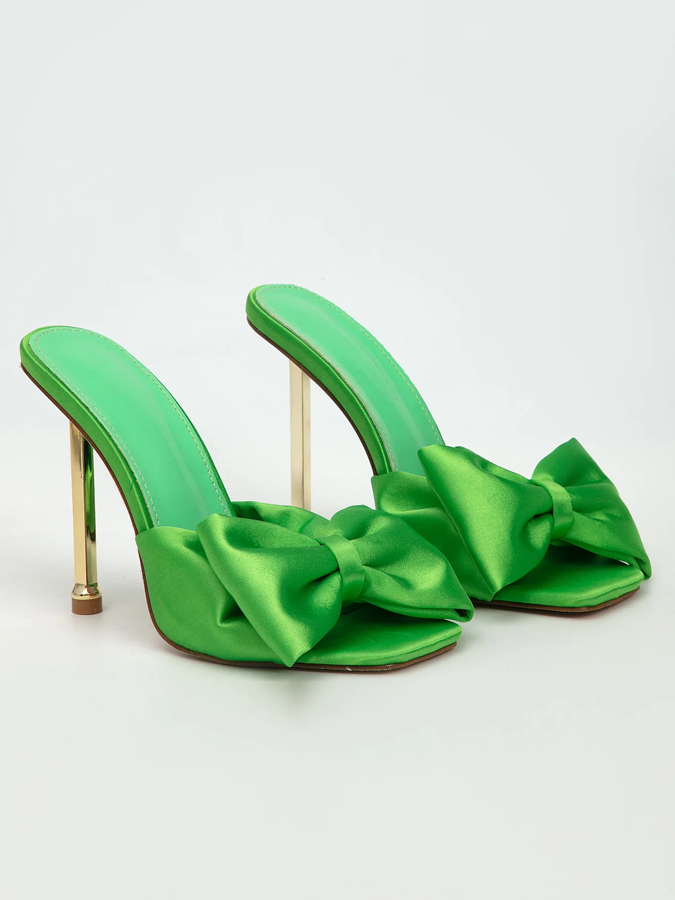 Bow Silky Heels - Image 4