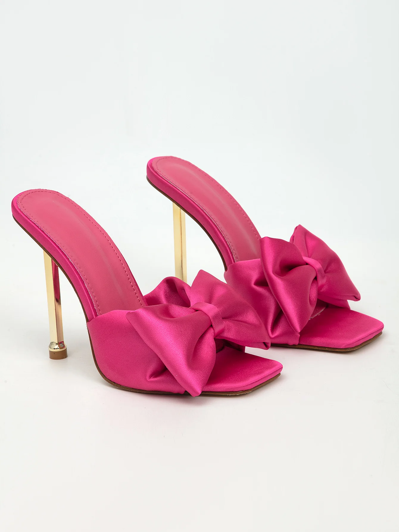 Bow Silky Heels - Image 5