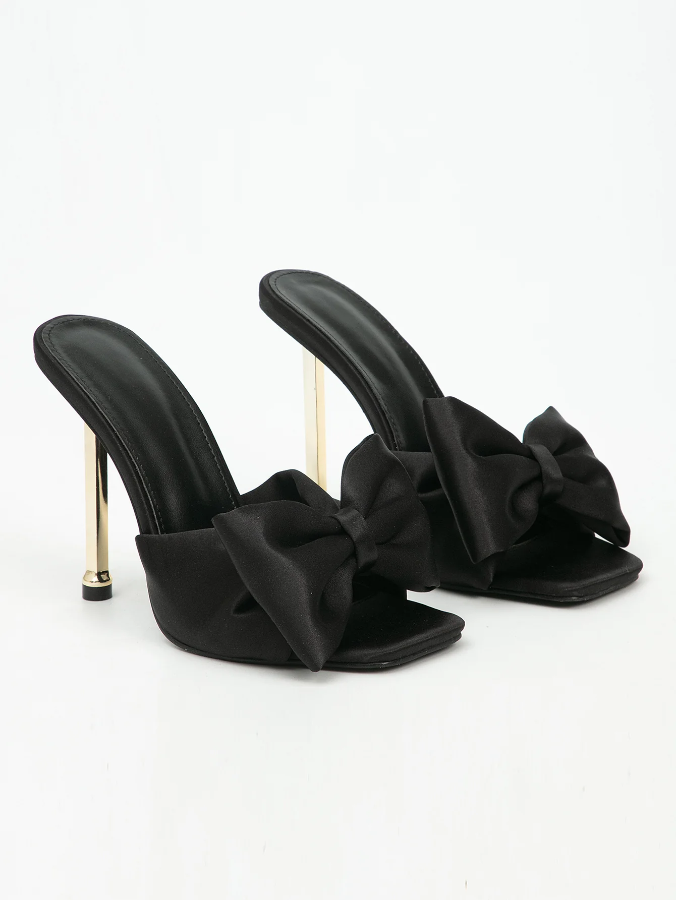 Bow Silky Heels - Image 6
