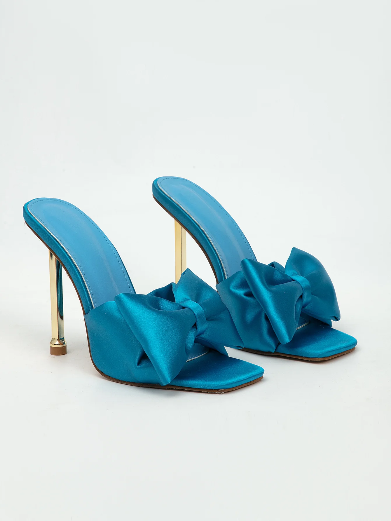 Bow Silky Heels - Image 7
