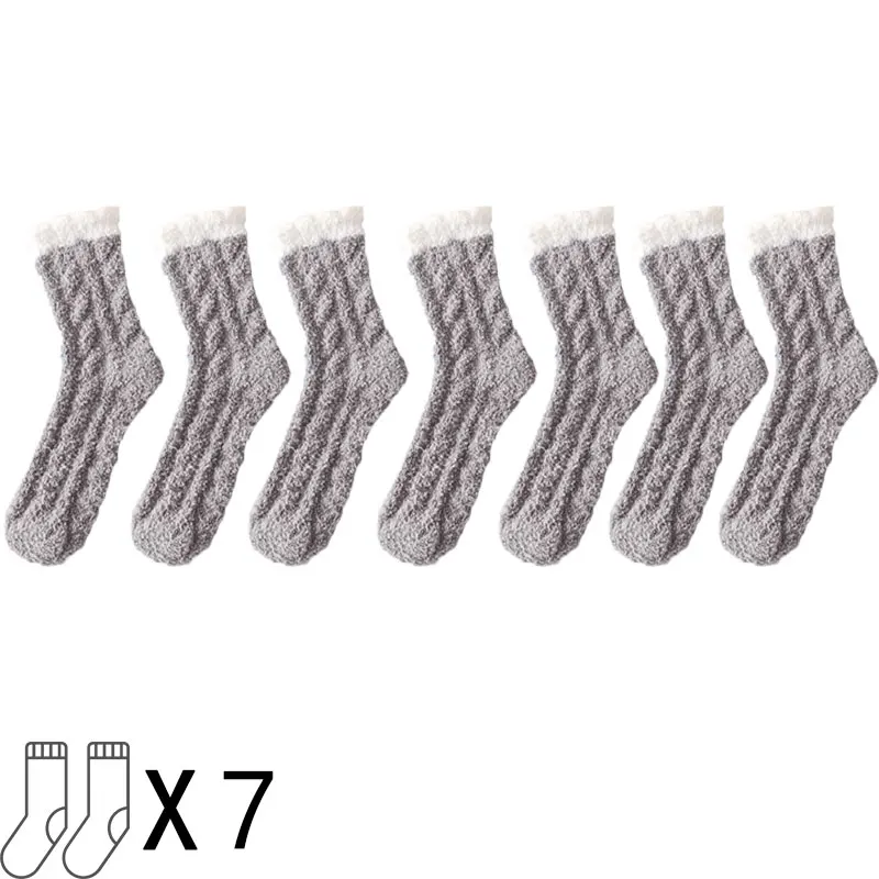 Fluffy Socks - 7 pairs - Image 13