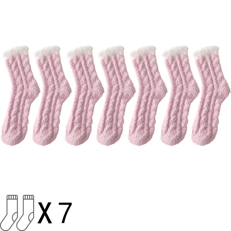 Fluffy Socks - 7 pairs - Image 7