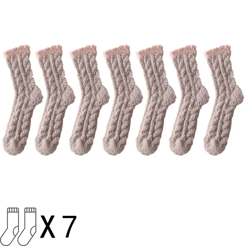 Fluffy Socks - 7 pairs - Image 8