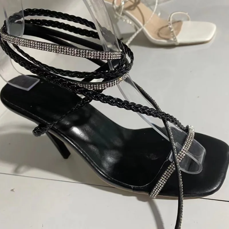 Crystal Open Toe Heels - Image 15