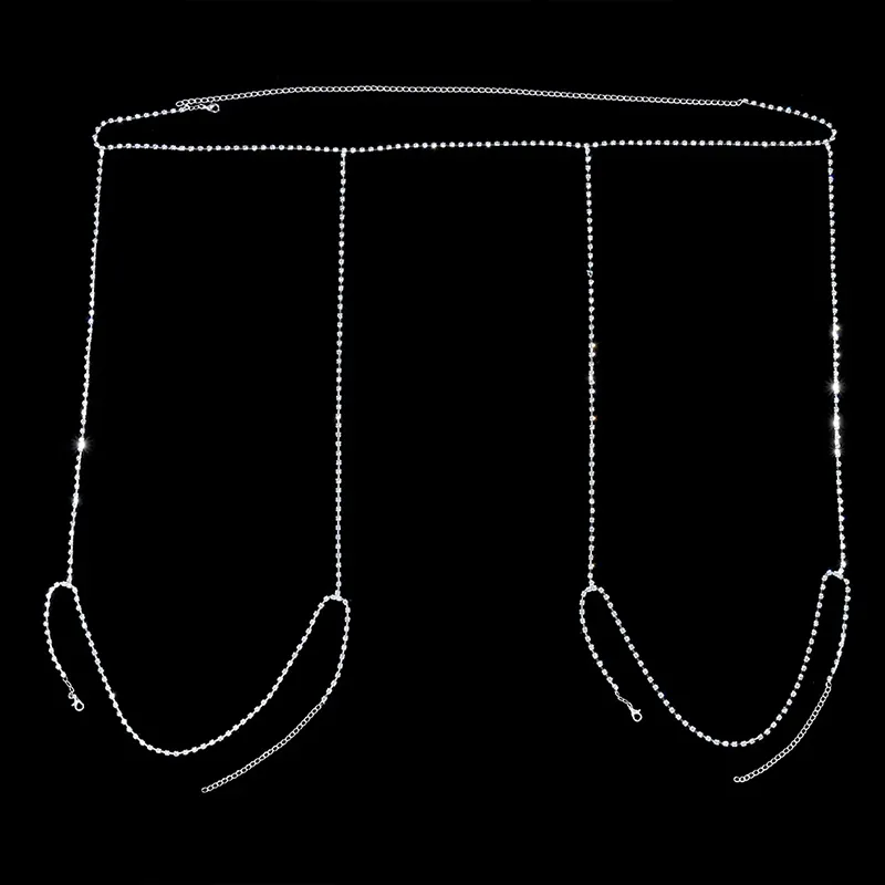 Diamond thong & garter set - Image 5