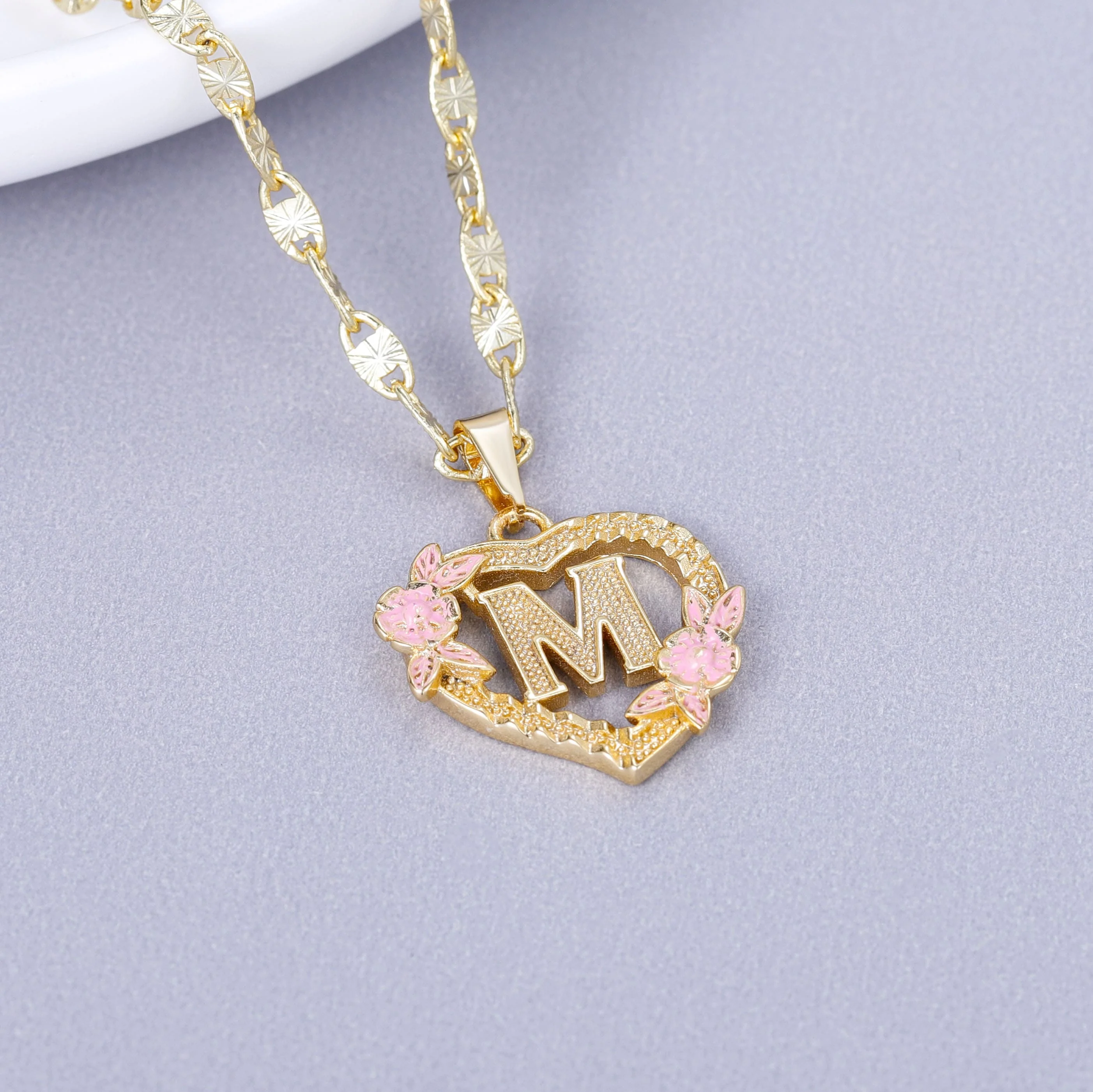Initial & Flower Necklace - Image 13
