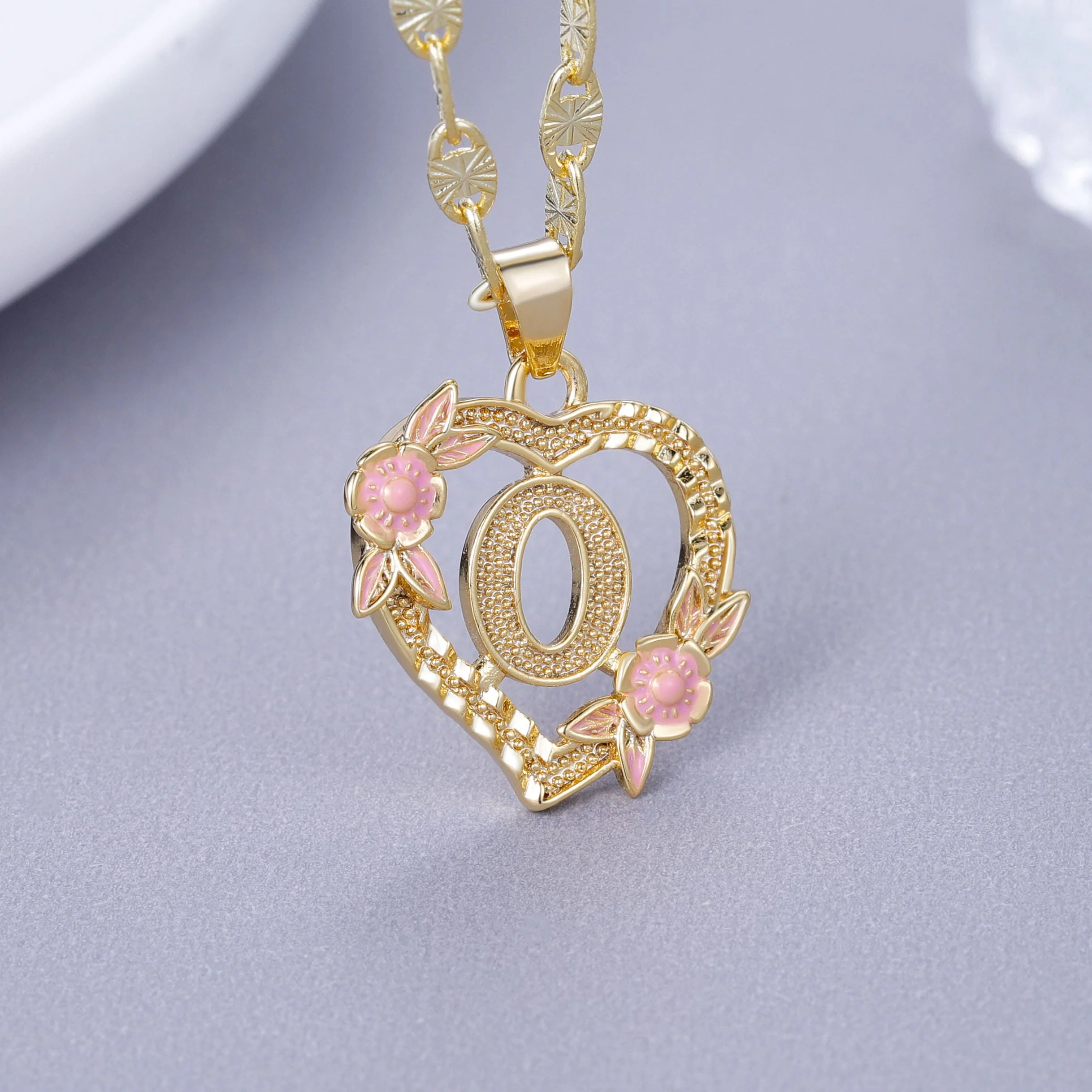 Initial & Flower Necklace - Image 15