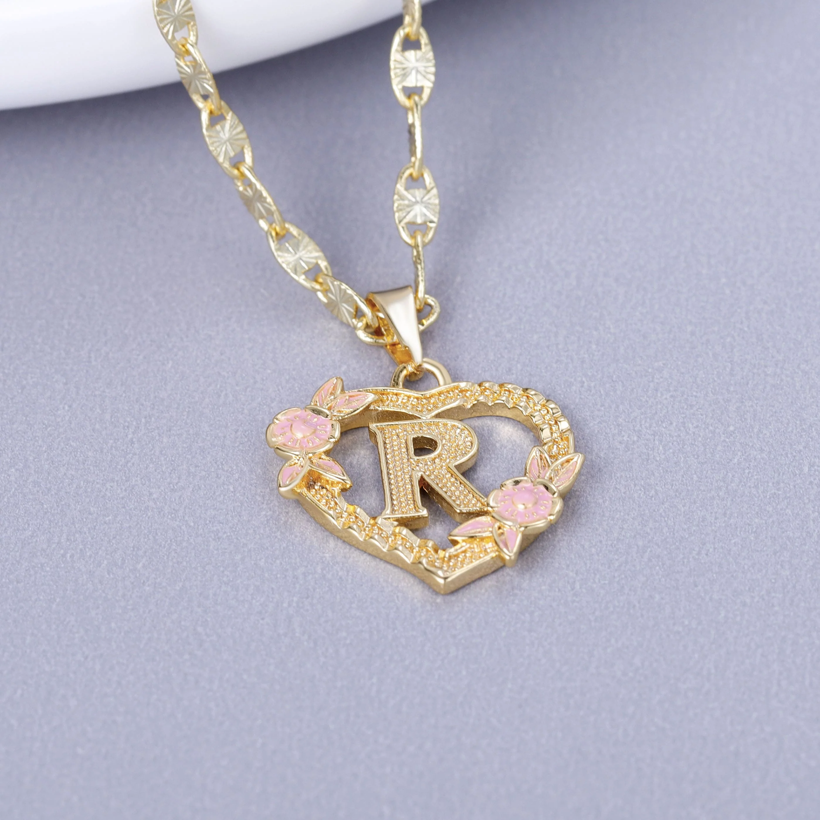 Initial & Flower Necklace - Image 17