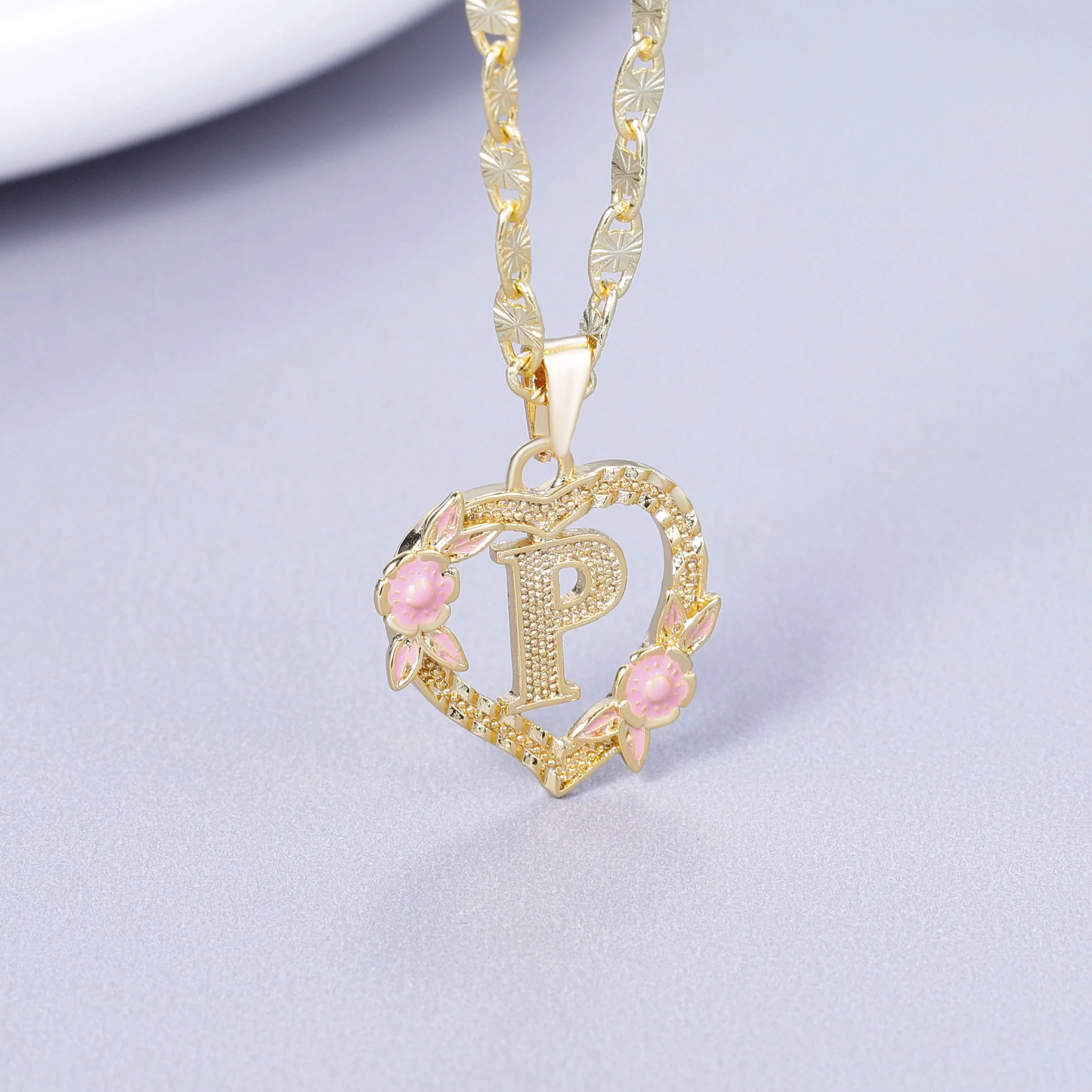 Initial & Flower Necklace - Image 19