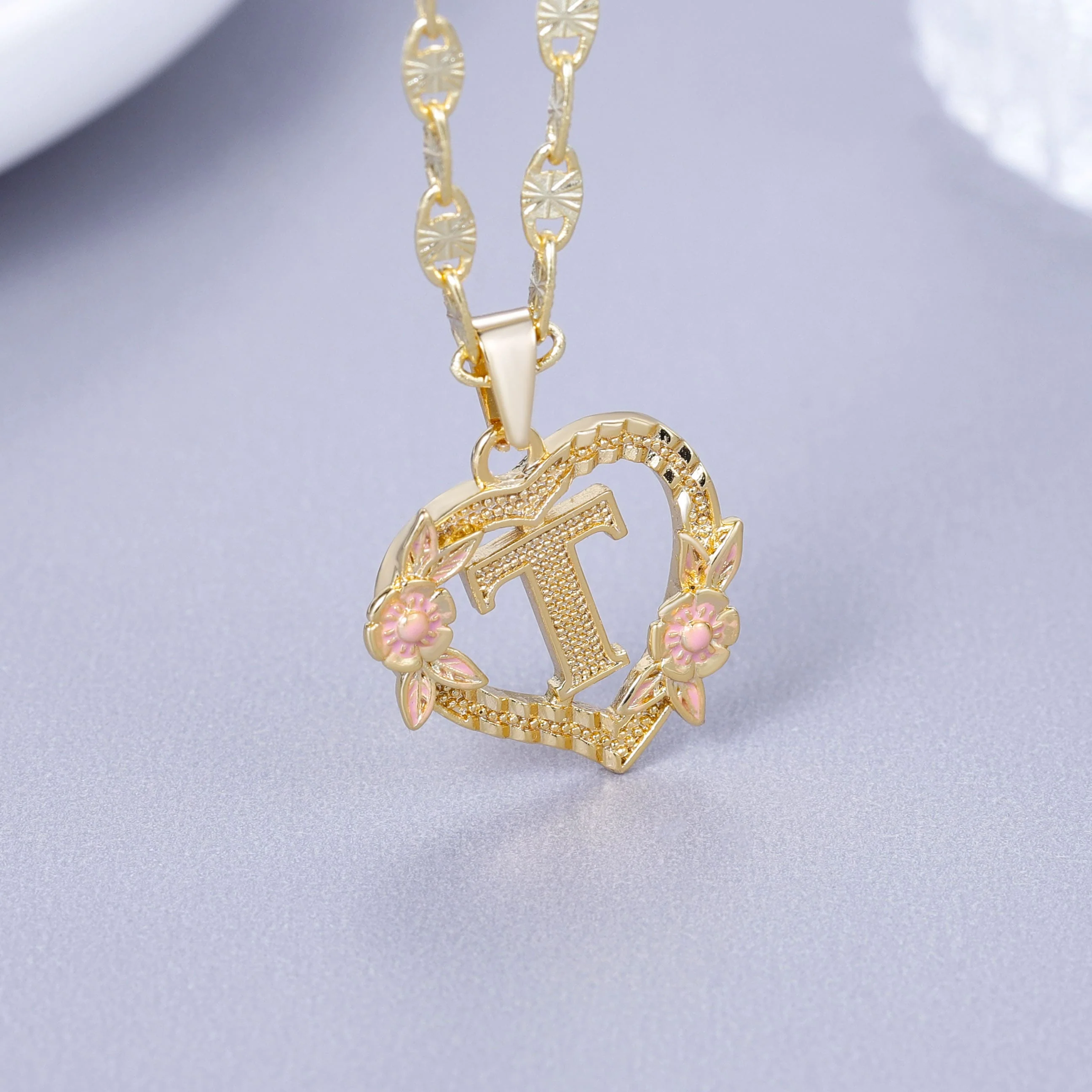 Initial & Flower Necklace - Image 23