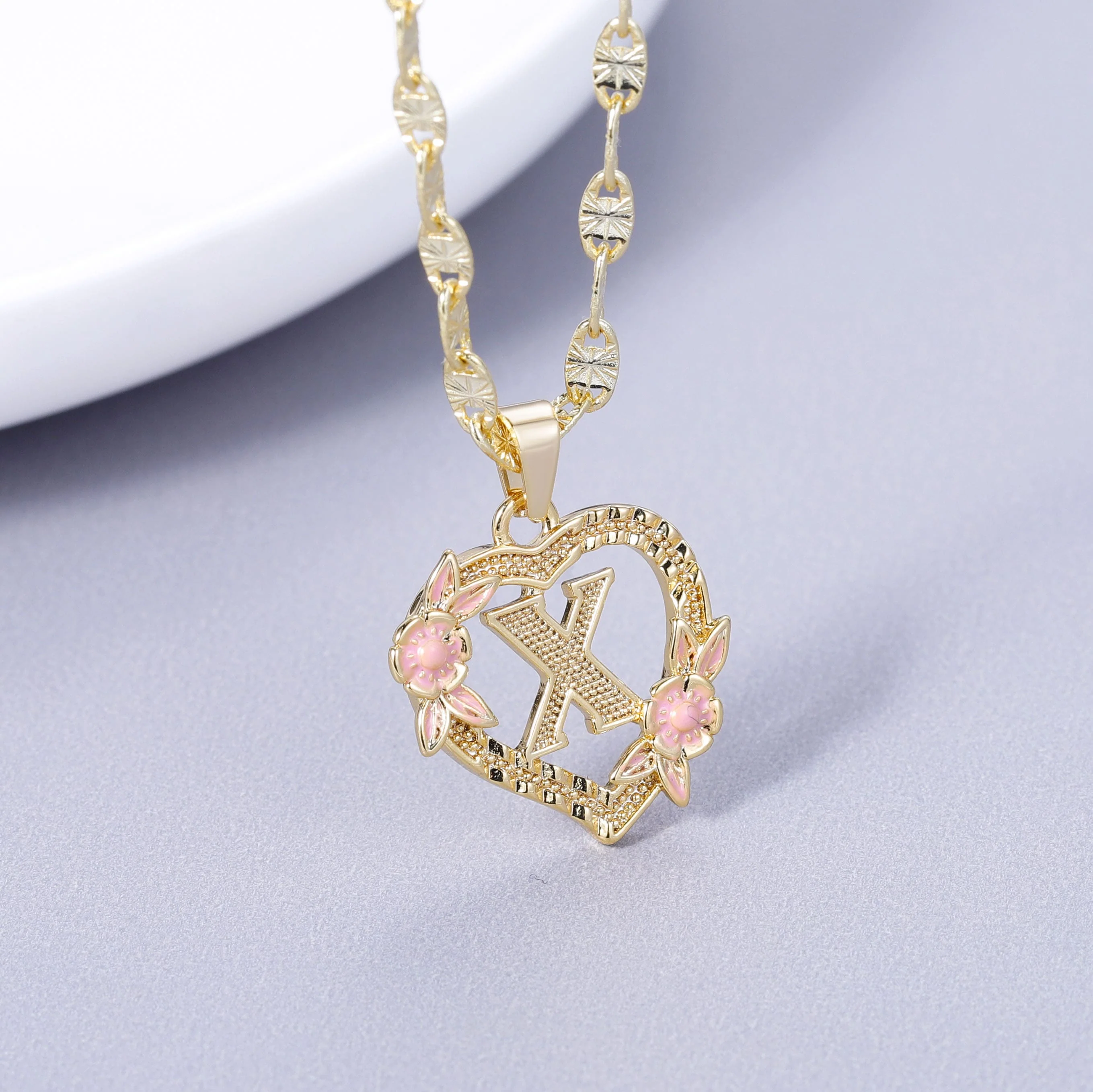 Initial & Flower Necklace - Image 24