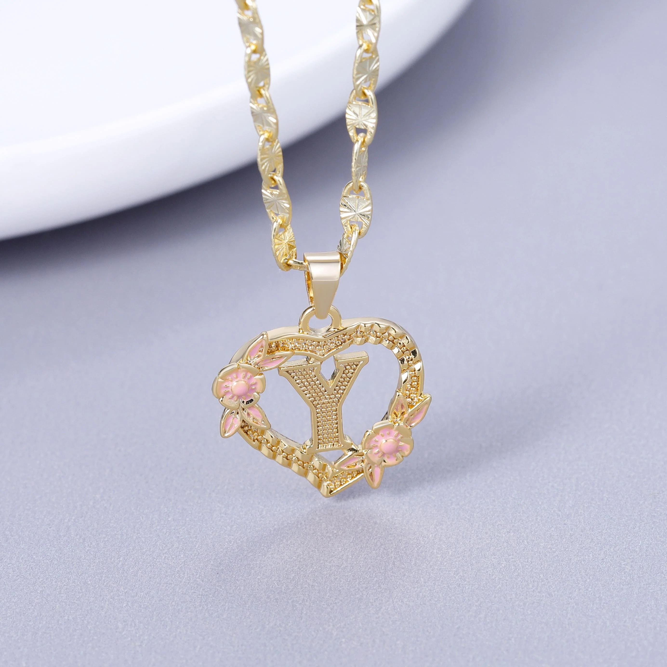 Initial & Flower Necklace - Image 25