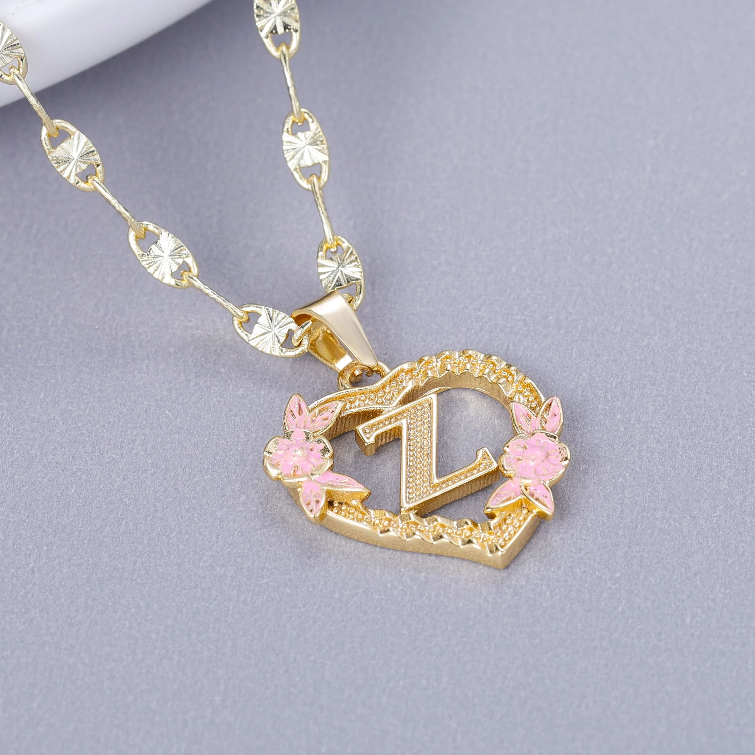Initial & Flower Necklace - Image 26