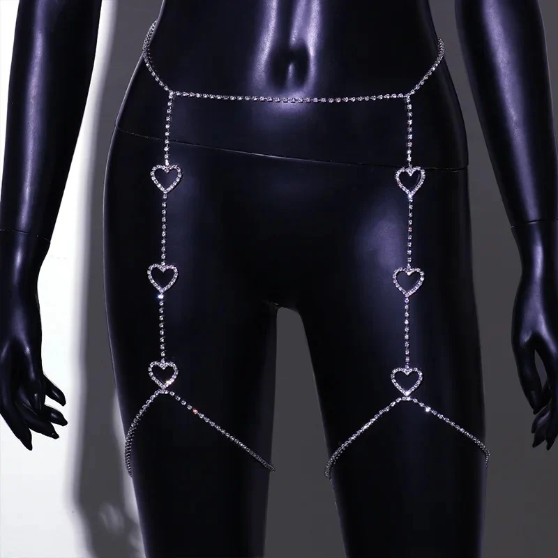 Heart Strass Garter Belt - Image 5