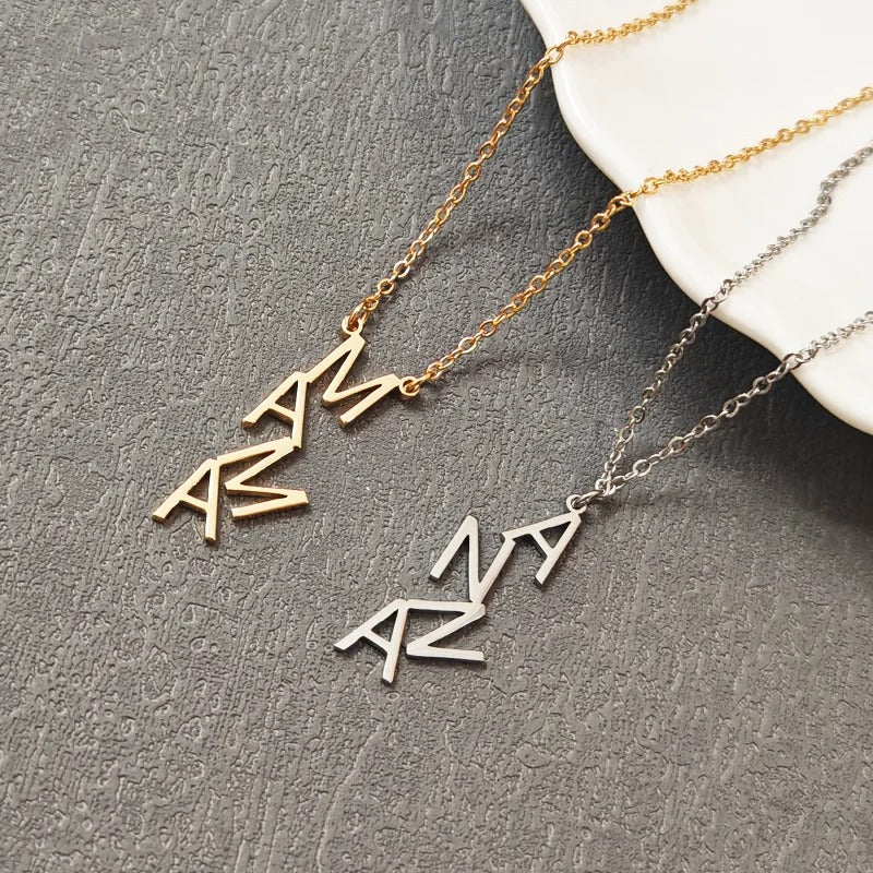 Personalized Aria Vertical Necklace - Image 2