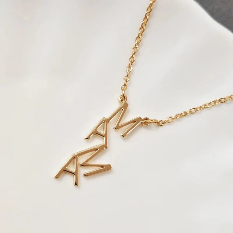 Personalized Aria Vertical Necklace - Image 4