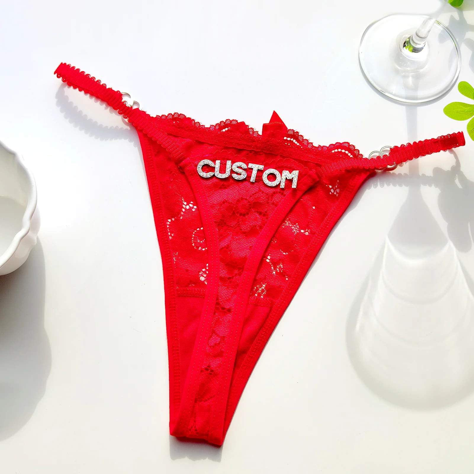 Personalized Lace Thong - Image 3