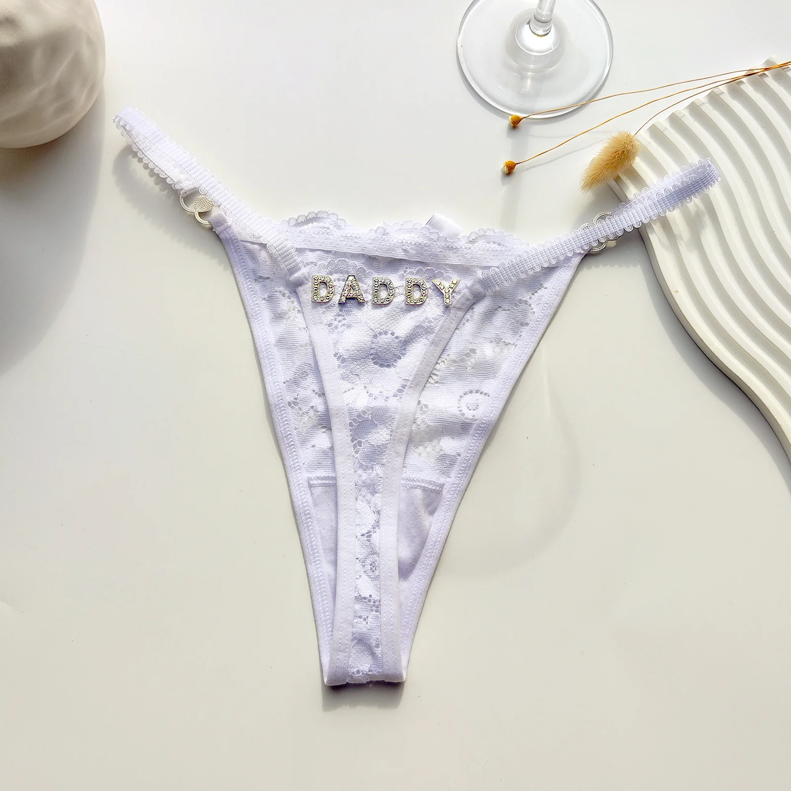 Personalized Lace Thong - Image 5