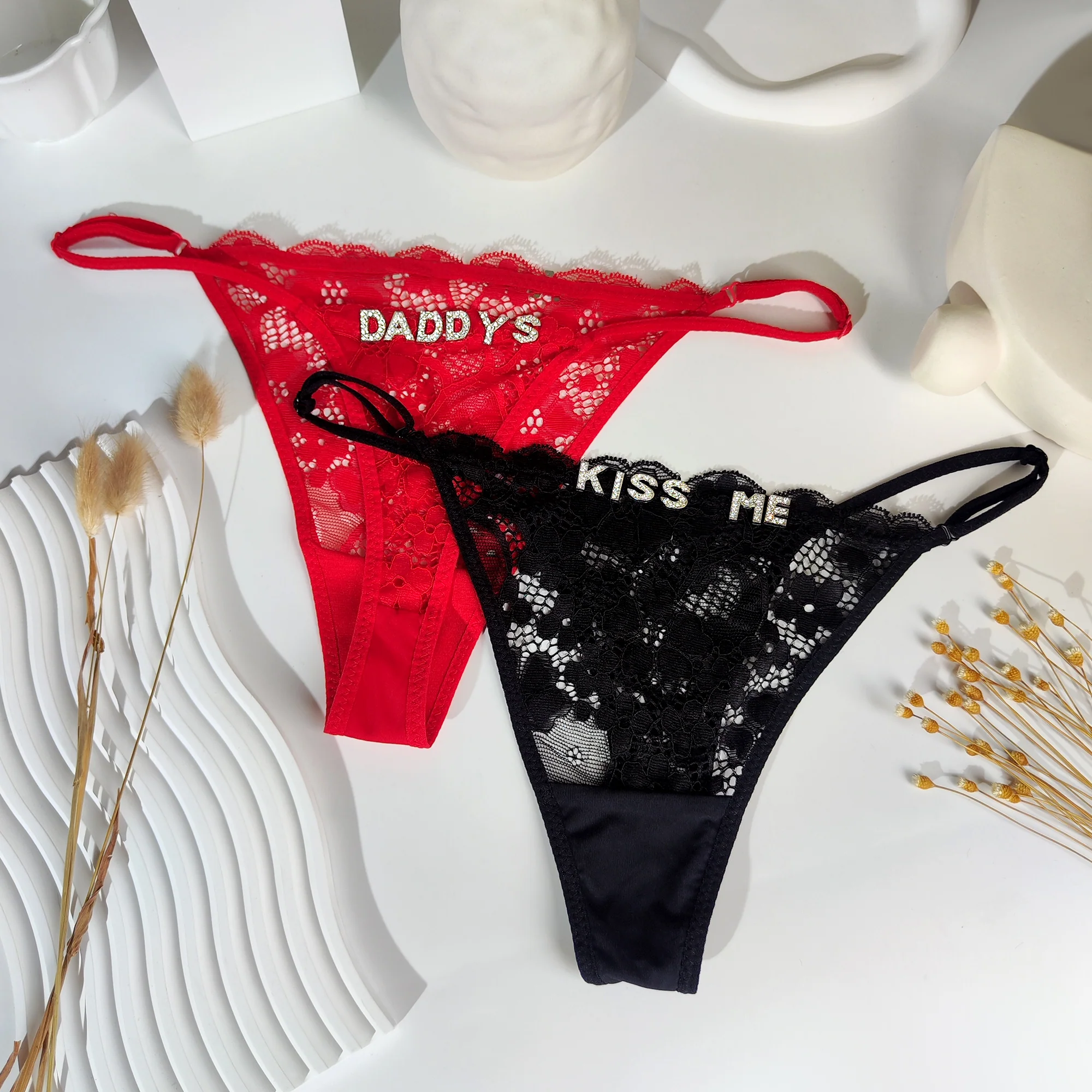 Personalized Lace Thong (FRONT) - Image 10