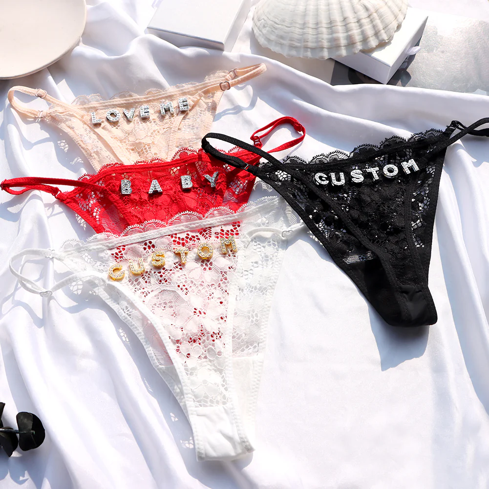 Personalized Lace Thong (FRONT) - Image 7