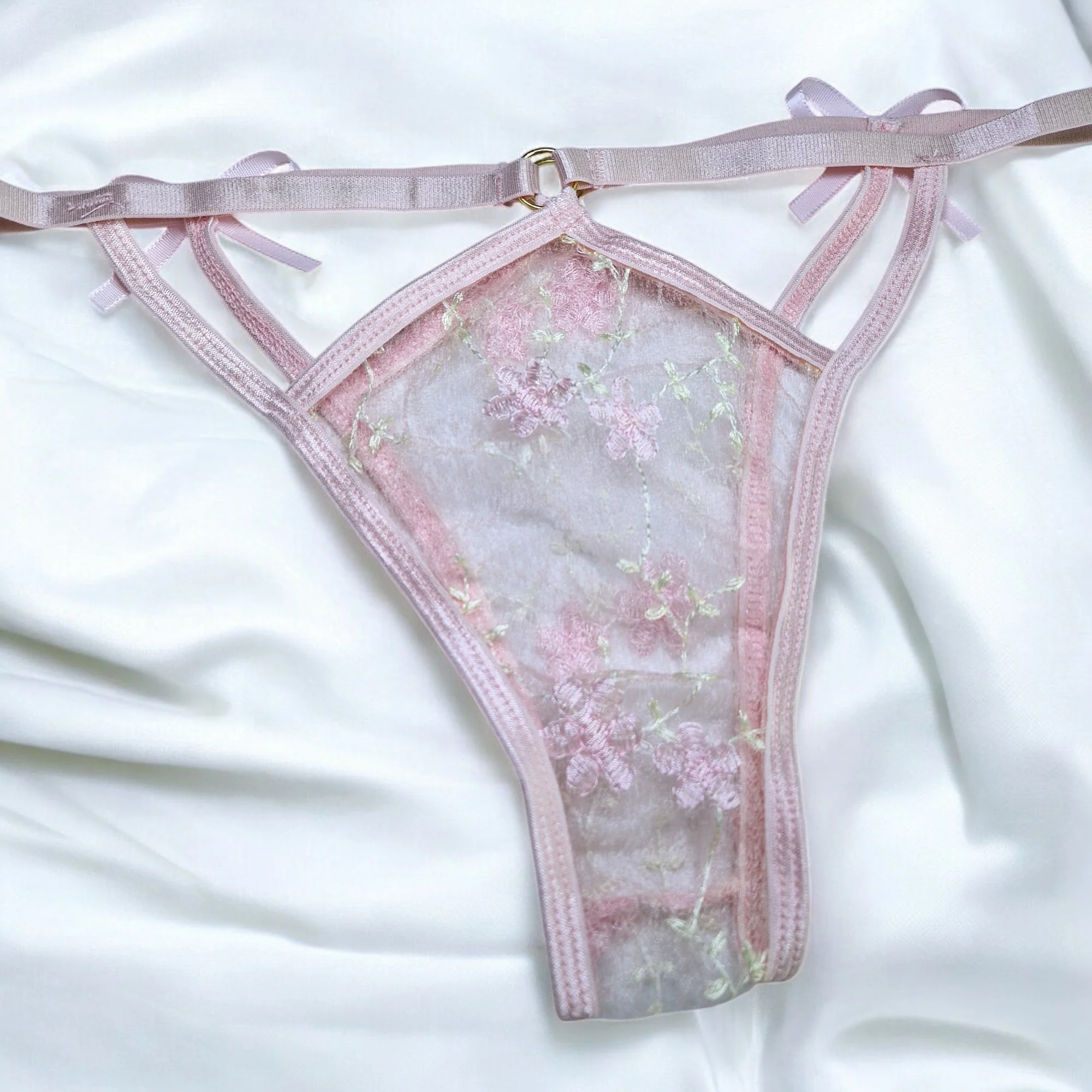Pink Personalized Thong (Front) - Image 3