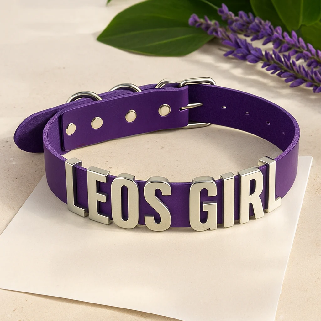 Purple Personalized XXL Hooks Choker