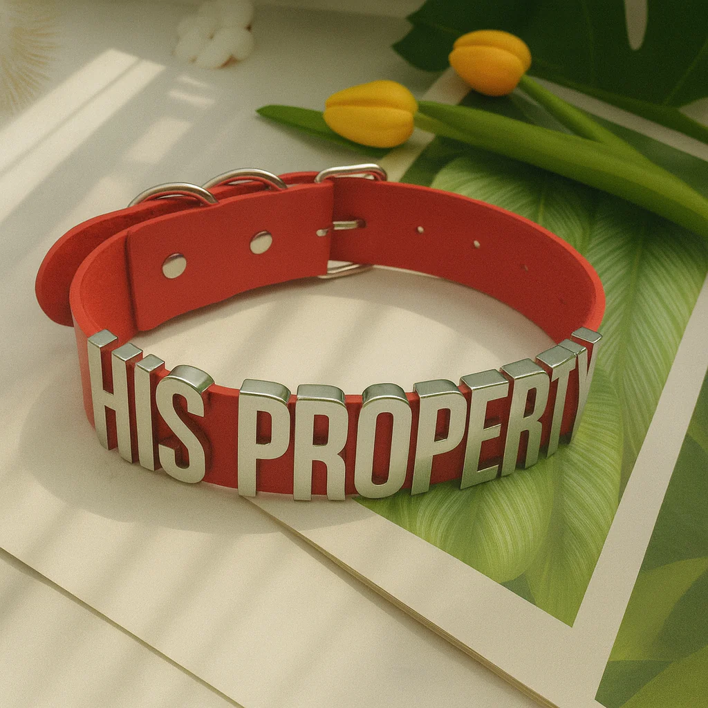 Red Personalized XXL Hooks Choker