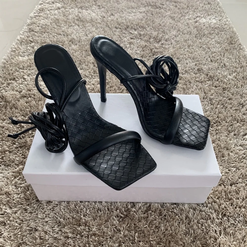 Square Long Strap Heels - Image 5