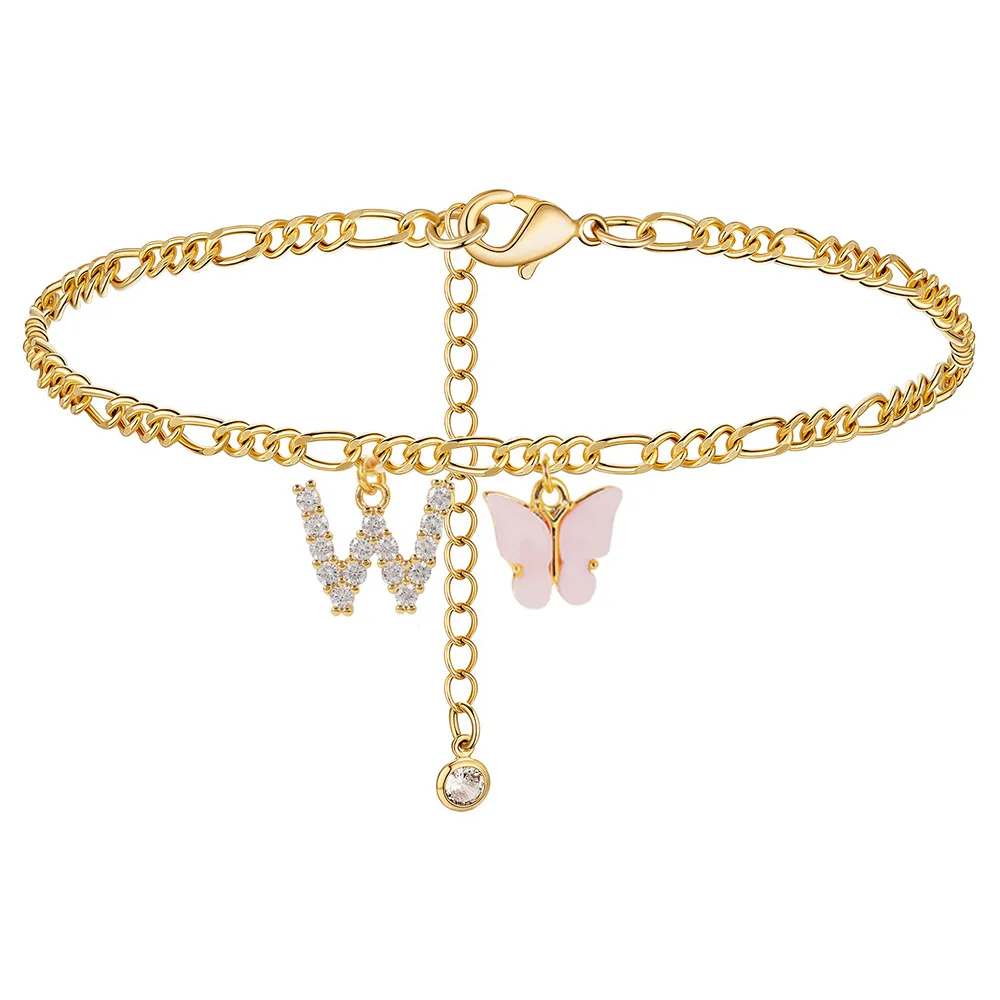 Initial Butterfly Anklet - Image 13