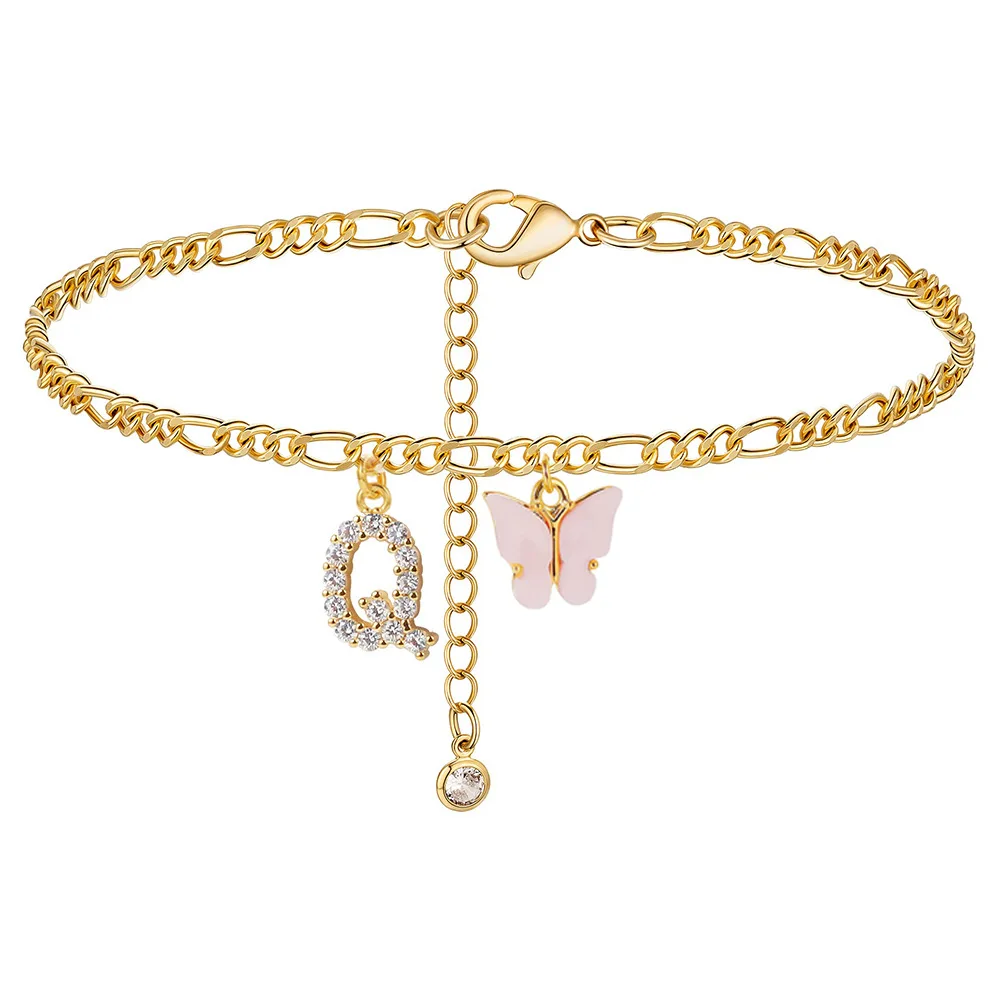 Initial Butterfly Anklet - Image 15