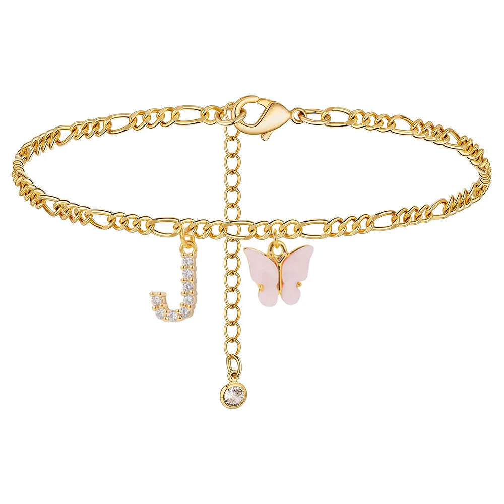 Initial Butterfly Anklet - Image 22