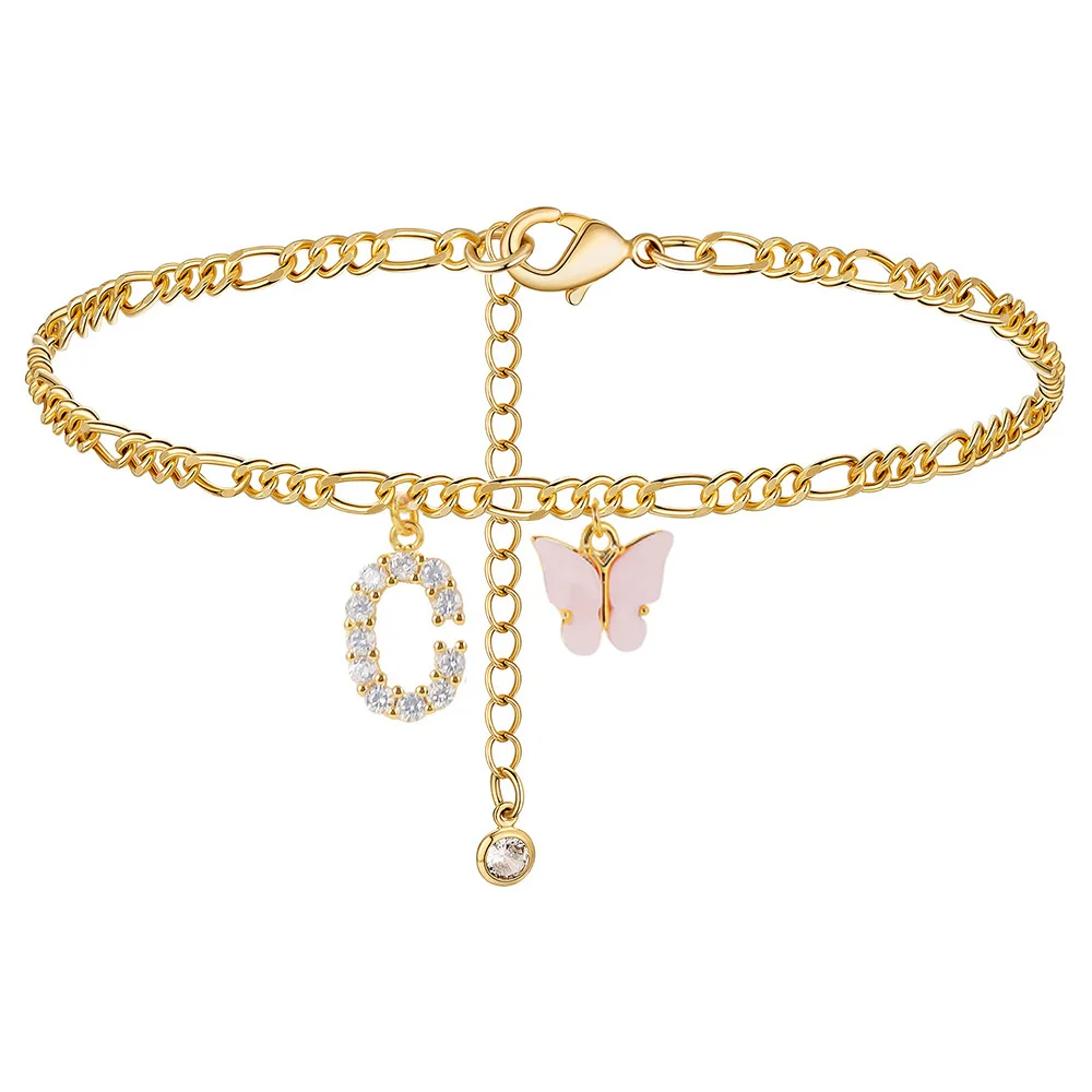 Initial Butterfly Anklet - Image 34