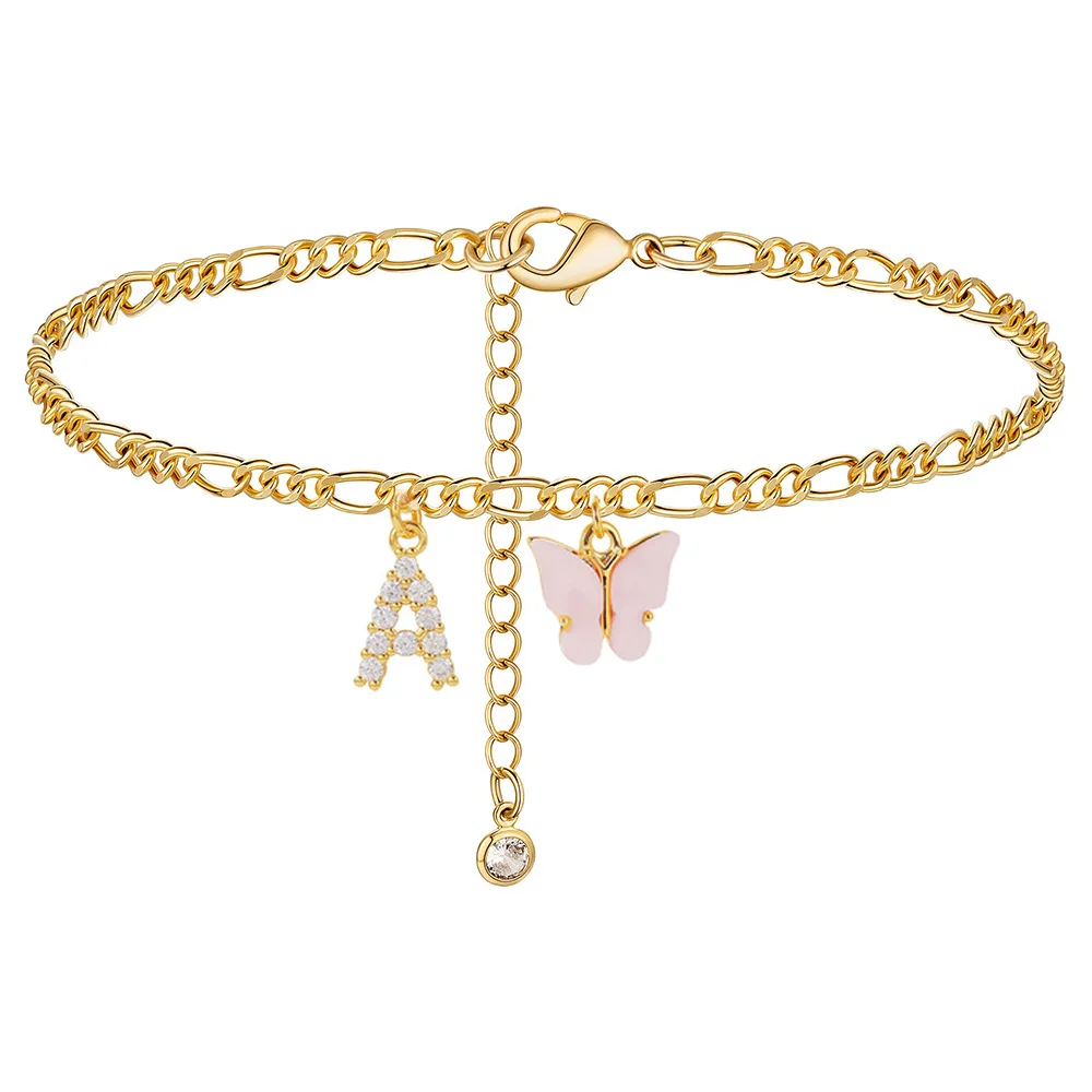 Initial Butterfly Anklet - Image 9